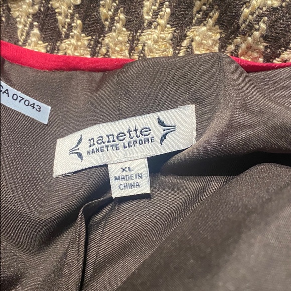 Women's tweed double breasted blazer XL - Picture 7 of 8